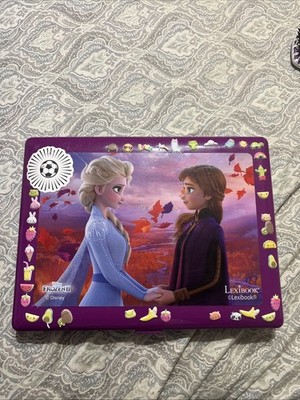 Lexibook Disney Frozen Bilingual Educational Laptop For Kids: Blue Purple