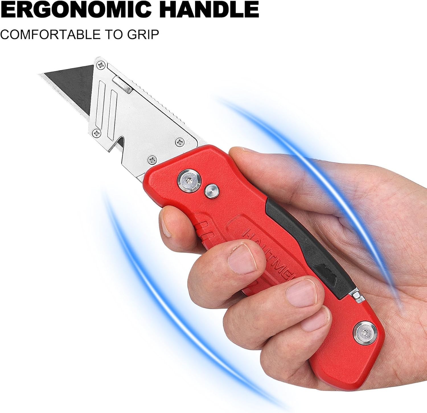 Compact Multitool Knife with Aluminum Handle Blade Storage and Safety Features