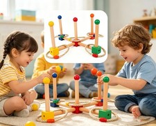 Premium Ring Toss Game Set for Kids Adults - Includes 5 Rope Gift -//
