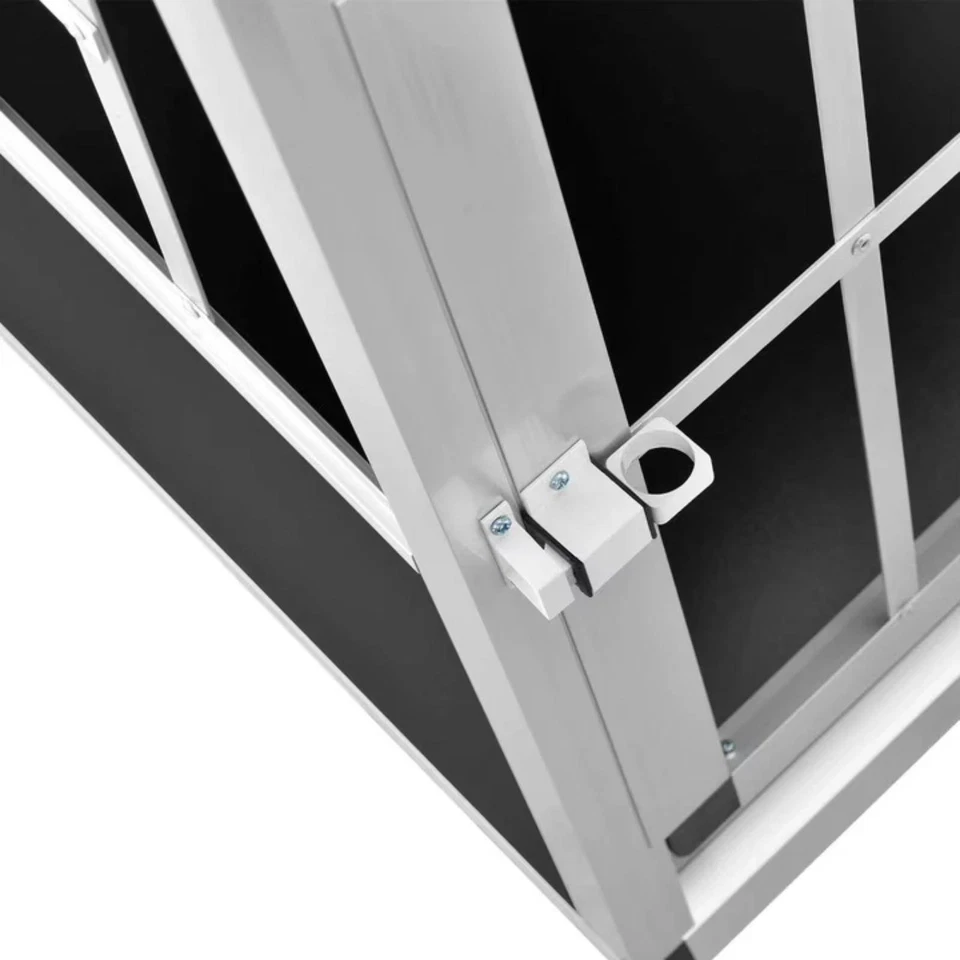 Auto Hundebox Gr. M Hundetransportbox Reisebox Autobox Aluminium B-WARE - Bild 4 von 4