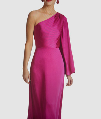 Sachin + Babi Keely Gown Maxi Dress SIZE 4 One Shoulder Formal $325  NWT