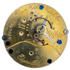 Antique 18s 1890 Elgin 7 Jewel Mechanical Pocket Watch Movement 73 USA