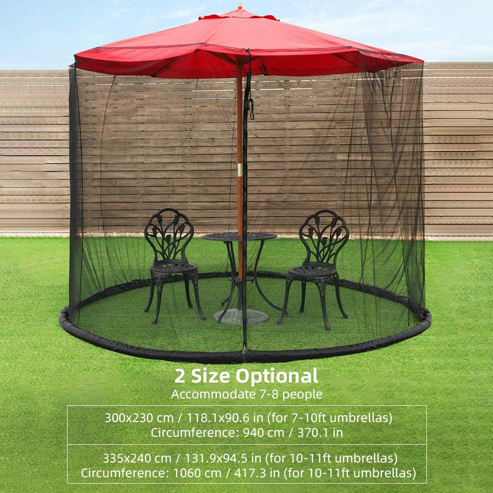 11x11 patio umbrella with netting Outdoor Patio Umbrella Screen Mosquito Netting For Patio Porch - Water Pipe
