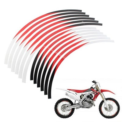 Felgenrandaufkleber Felgenaufkleber Rot Für Honda CRF 250L / CRF 230L /CBF 300L