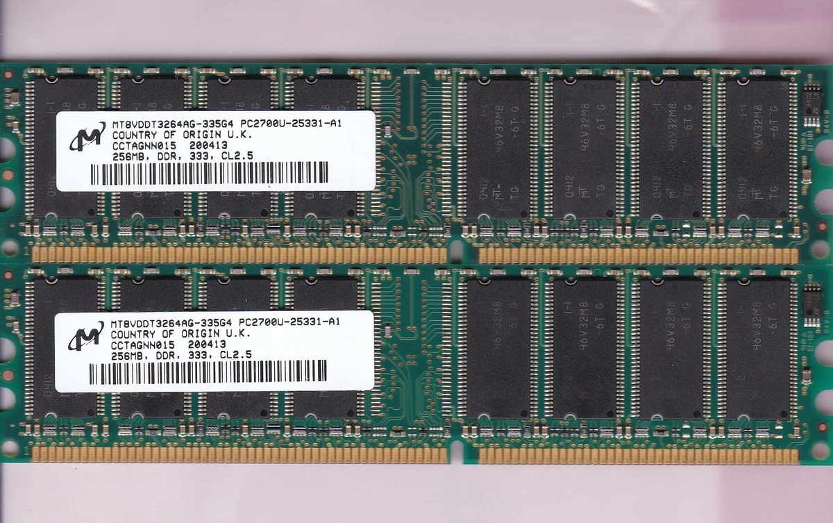 Ram Hynix PC2700U-25330 256 MB DDR 333MHz CL2.5 0348