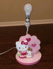 Lambs And Ivy Hello Kitty Lamp Tested And Working Rare