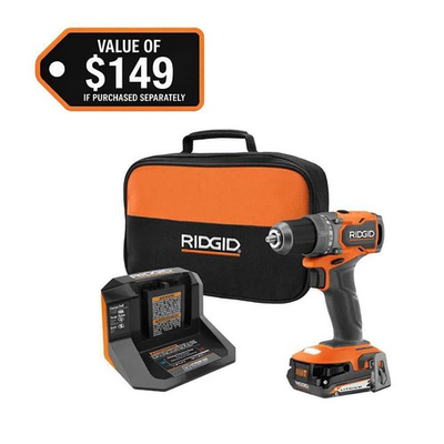 #ad RIDGID 18V SubCompact Brushless Cordless Drill Driver Kit w Battery amp; Charger $64.95