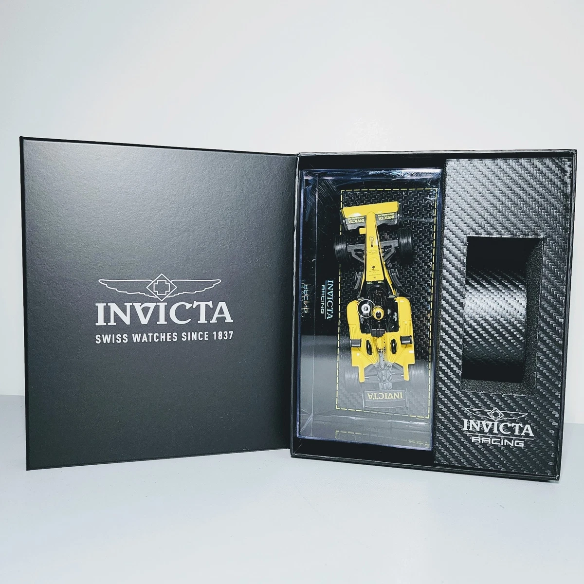 Boîte De Montre Invicta Luxe Vide - Bleue, Dimensions 11x8x5 Pouces, Collector