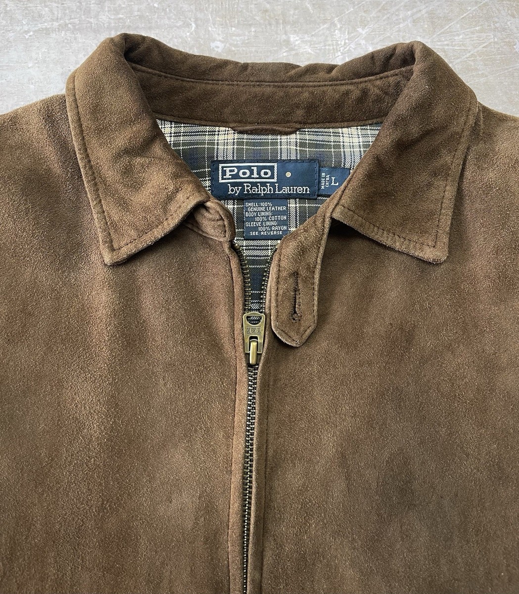 ジャケット・アウター 90s Polo Ralph Lauren suede jacket Msize 90S Ralph Lauren Leather Suede Jacket | eBay