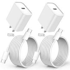 iPhone 17/16/15 Charger, USB C Charger 2Pack 20W Type C Fast Wall Charge Power