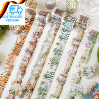 Scrapbook ZubehöR Tape Stickers,6 Rolls Pet Washi Tape Stickers For Journaling,J