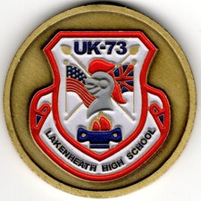 Air Force UK-73 Lakenheath High School Lancers Junior ROTC HS Challenge Coin