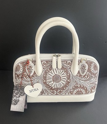 Myra Winslow Creek Hand-Tooled Bag S-10705
