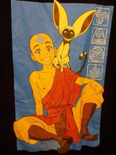 Nickelodeon Avatar: The Last Airbender Mens Aang Momo Black Shirt Size XL