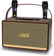 RHM S8 Karaoke Machine, Support 3 Mics Bass/Treble/Echo/Alto Adjustment, 6 ...