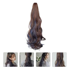 Long Wave Ponytail Clip Extension Synthetic Heat Resistant Fiber