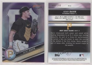 2022 Bowman's Best Top Prospects Purple Refractor /250 Henry Davis #TP-21