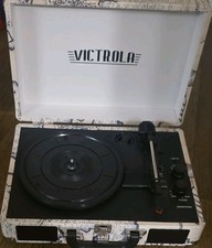 Victrola 3in1 Bluetooth Record Player Espresso Print Excellent Condition