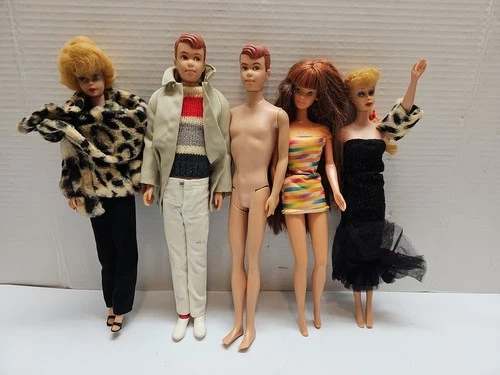 New Listingvintage barbie dolls 50s, 60s lot Of 5 **Incomplete Outfits