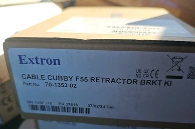 Extron 70-1353-02 Cable Cubby F55 Retractor Mounting Bracket Kit One Retractor 