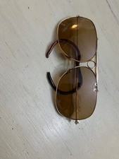 CIRCA 1980s VINTAGE B L RAY-BAN SHOOTING AVIATOR SUNGLASSES" 1/10 12k gold fille