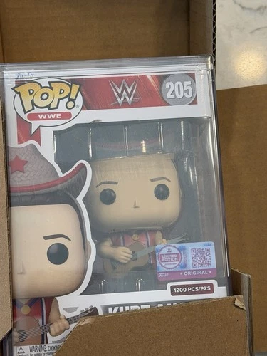 Funko Pop WWE Kurt Angle #205 1200 Pieces In Hand Ships Today Minor Damage