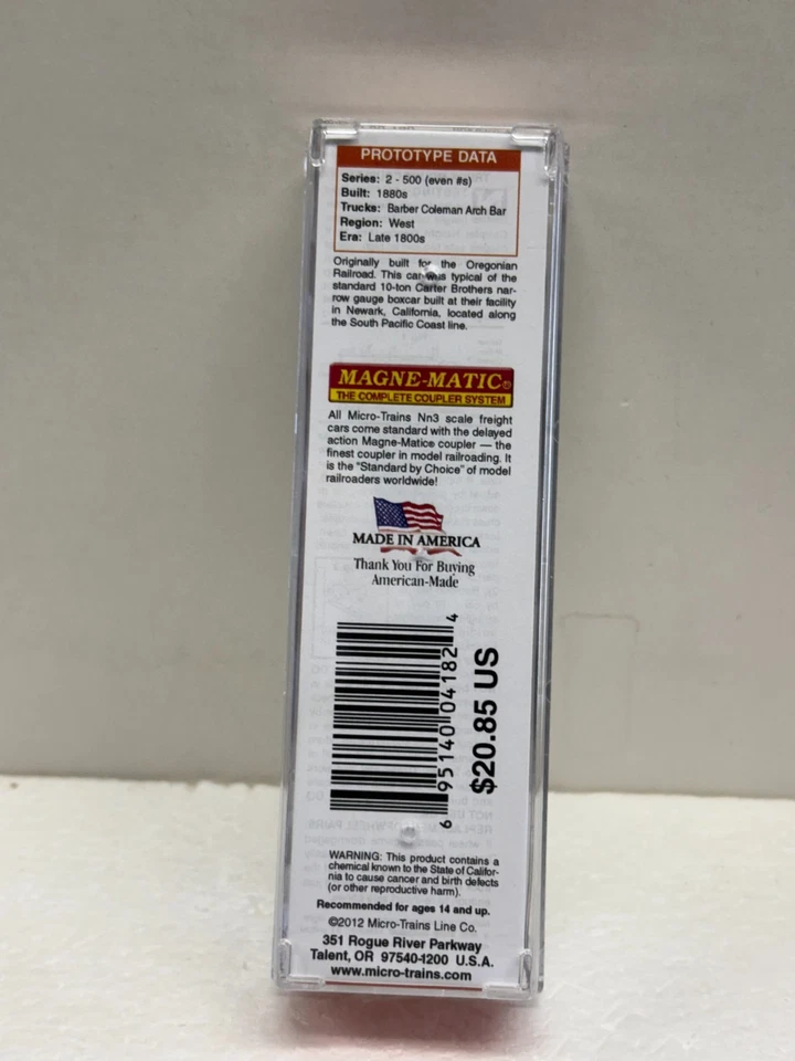 Nn3 Scale Micro Trains MTL 800 00 180 Southern Pacific Coast SPC 360 Box Car - Image 4 of 4