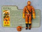 1987 GI Joe W.O.R.M.S., Complete w/ Helmet, Antenna, & File Card, Maggot Driver