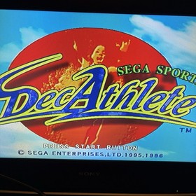 Decathlete Sega Saturn 1996 Disc Only Tested Rare US Version