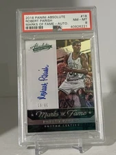 2016-17 Absolute ROBERT PARISH Marks of Fame Auto 08/60  PSA 8  SHIPS SAME DAY