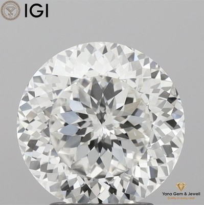 2.01 CT Portuguese Shape Lab Grown CVD Diamond IGI Certified F Color VS1 Clarity
