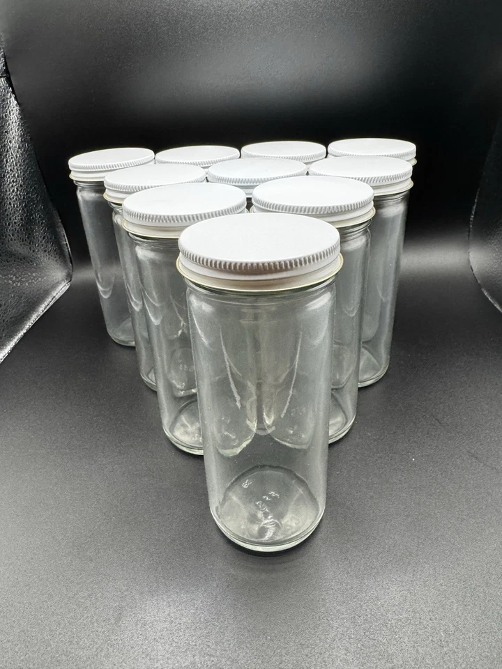 8oz 250ml Round Plastic Jars with Black Screw Top Lid for Storage 24Pcs - Image 4 of 4