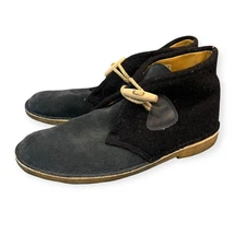 Clark's Original Gloverall Casual Men's Shoes Black Size 12 Leather Suede