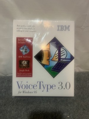 IBM  Voice Type Simply Speaking  Vintage Software For Windows 95