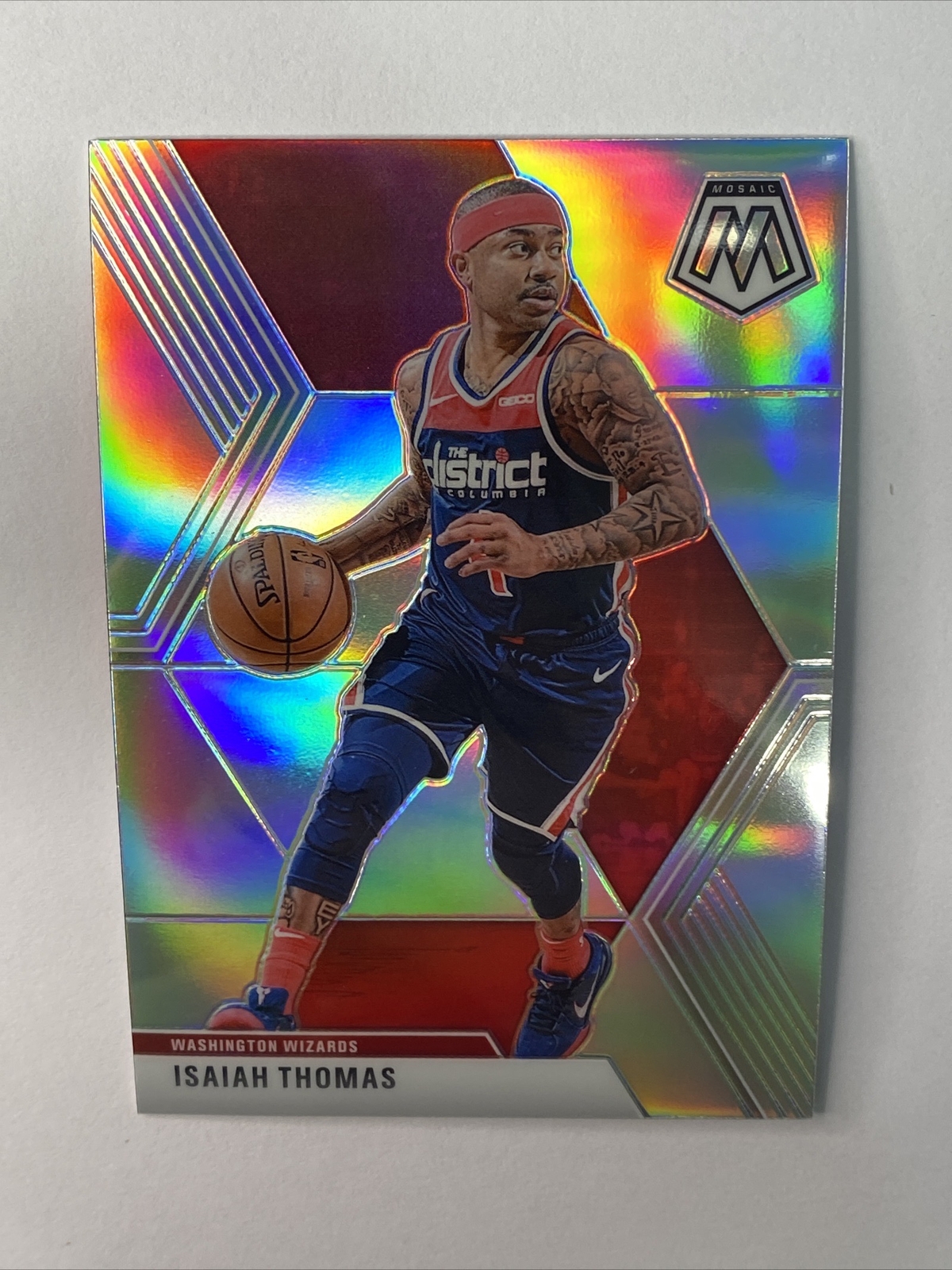 2019-20 Panini Mosaic Isaiah Thomas Silver Prizm SP #152 Washington Wizards 🔥