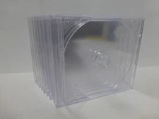 10 JEWEL CASES  1CD - DVD CASE, CLEAR  INSERT ORIGINAL USA