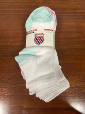 K-Swiss Womens Value Pack 10 Pairs Ankle Socks Size 4-10 White