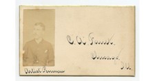 EARLY PHOTO BUSINESS CARD, FAUST, CHICAGO, IL