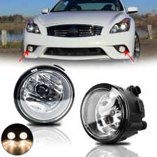 Pair Fog Light Lamp Fit Infiniti FX35 FX37 FX45 FX50 G25 M35h QX70 QX80 QX56 M56