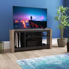 AVF Calibre Alto Gaming TV Floor Stand - Tall TV Unit, Rustic Finish, Up to 60"