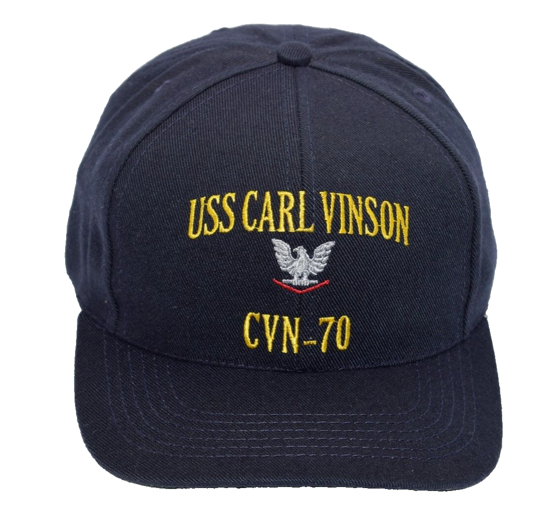 US Navy USS Carl Vinson (CVN-70) Veterans Ball Cap Hat Made in