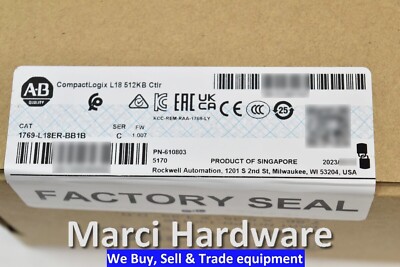 Sealed Allen Bradley 1769-L18ER-BB1B /C CompactLogix 5370 Controller 512KB