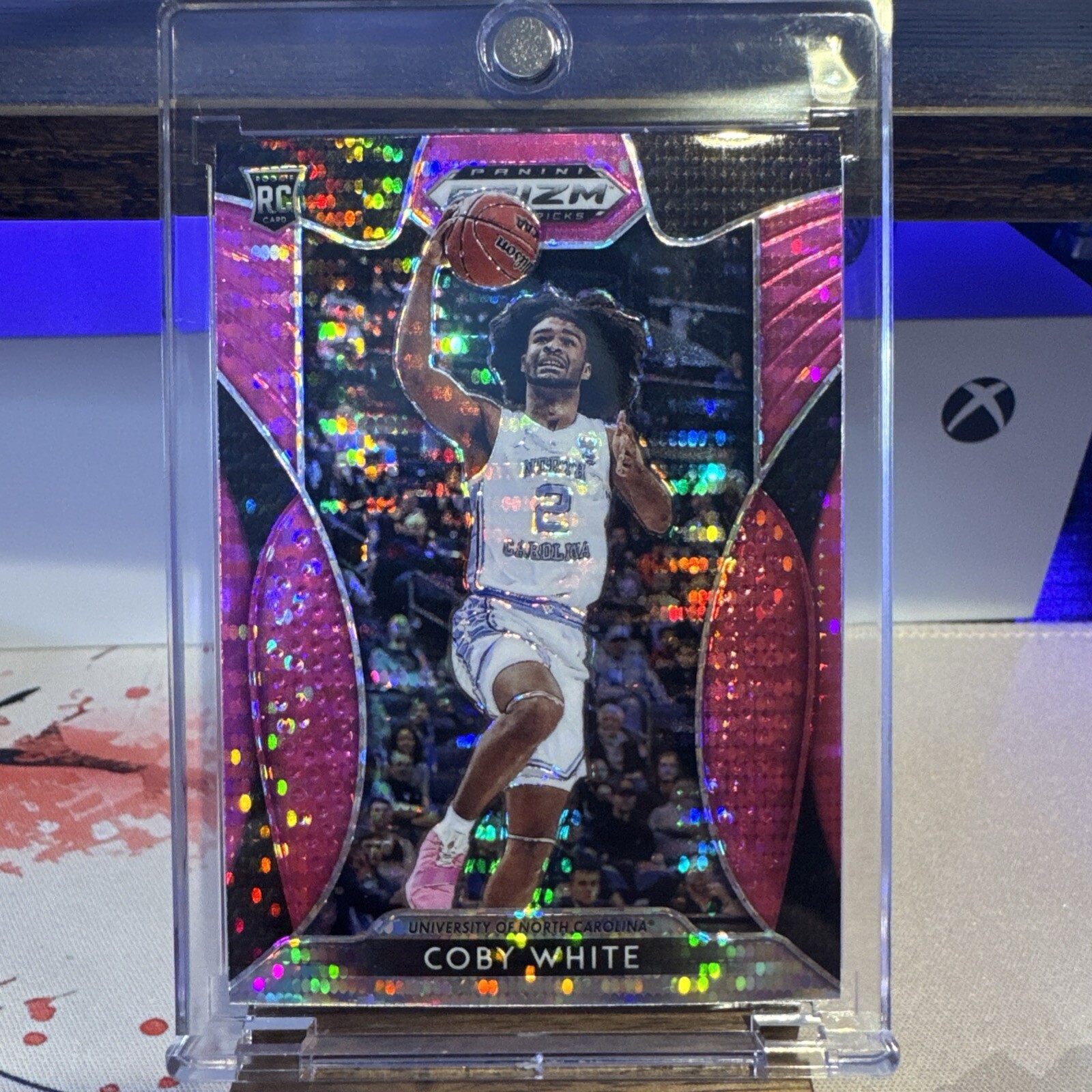 2019-20 Panini Prizm Pink Pulsar Coby White #70 Rookie Card CHI Bulls 🔥