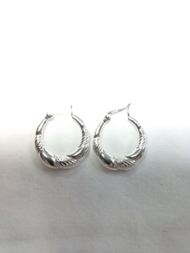 Sterling Silver 925 LA Hoop Earrings