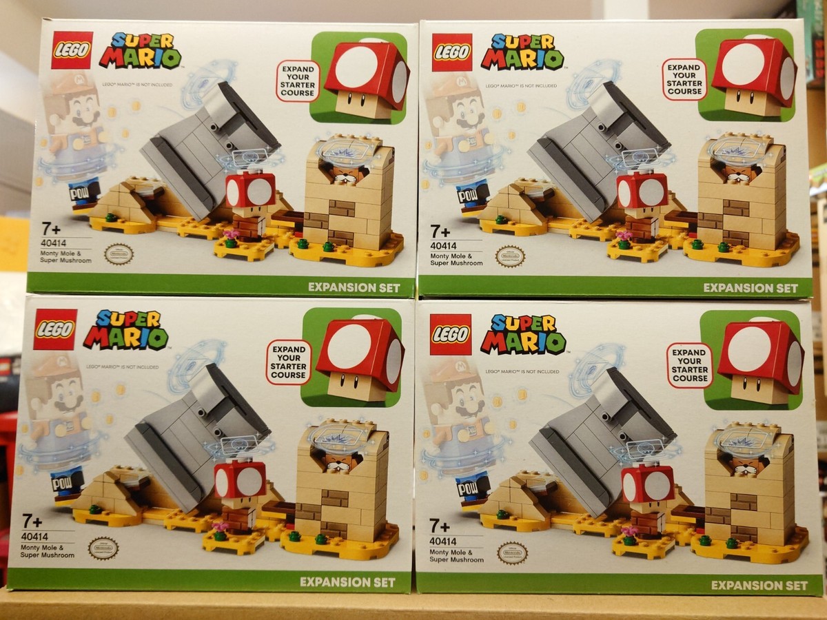 40414 : LEGO Super Mario Monty Mole & Super Mushroom (4 boxs
