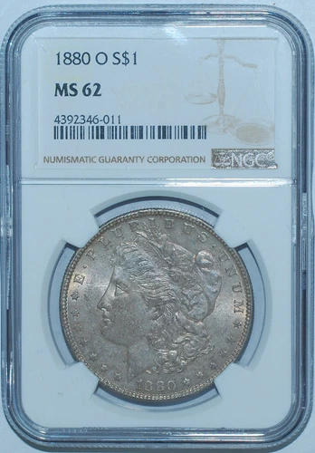 1880 O NGC MS62 Morgan Silver Dollar