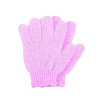 RELMoS Rosa Peeling Handschuhe Haut Körper Bad Dusche Luffa Peeling Massage 1 Paar