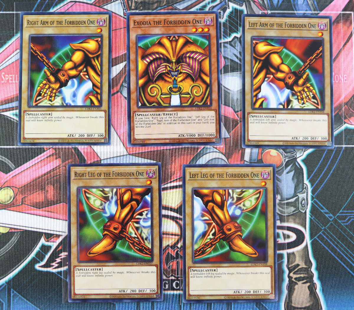 Yugioh Exodia the Forbidden One Set LDK2-ENY04 Y05 Y06 Y07 Y08 Unl