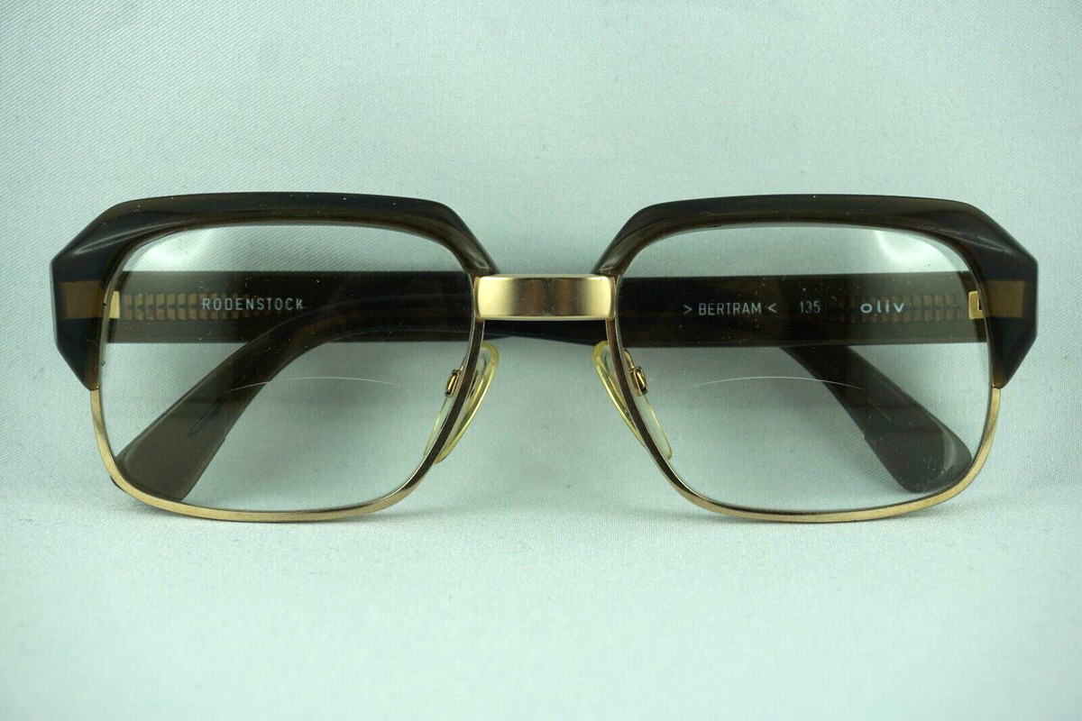 ビンテージ RODENSTOCK ブロー 眼鏡 BERTRAM 金張 ブラウン ビンテージ RODENSTOCK ブロー 眼鏡 BERTRAM 金張 ブラウン
