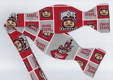 Ohio State Bow tie Blocks Bucky, Buckeyes, College Grad Gift, Self-tie Bow tie
